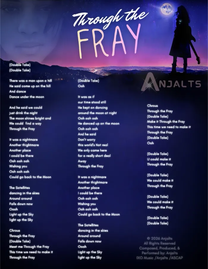 Through the Fray — visual lyric sheet