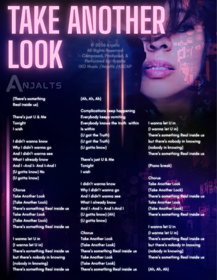 Take Another Look — visual lyric sheet