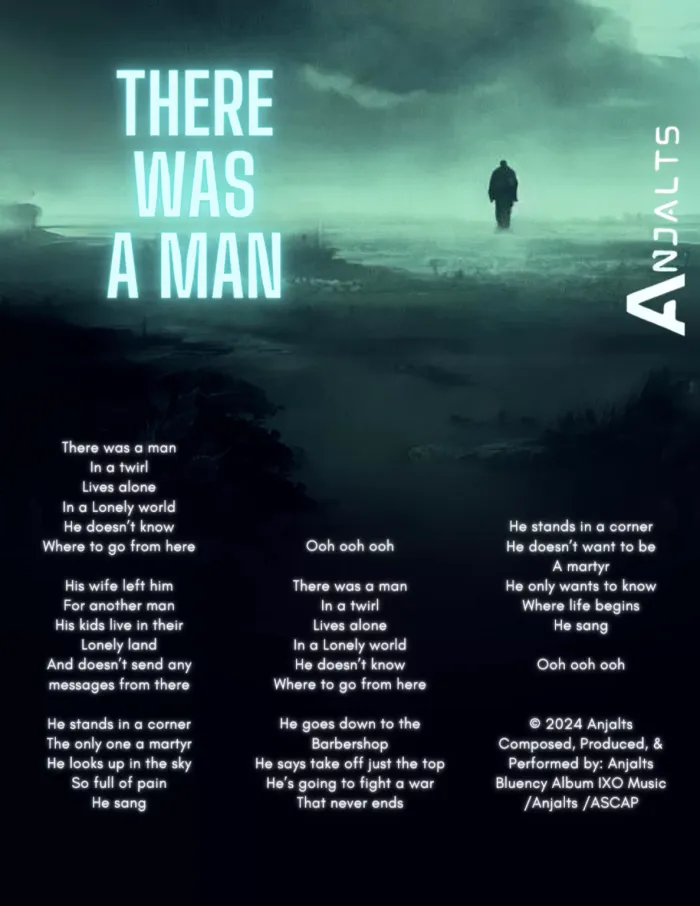 There Was a Man — visual lyric sheet