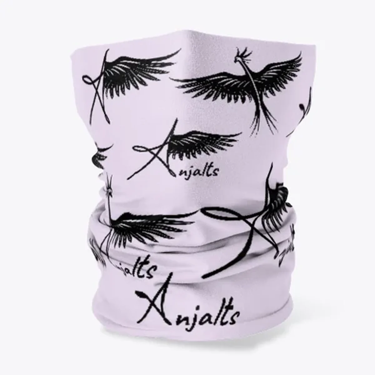 Anjalts' Logo Neck Gaiter Mask – Lavender & Indigo — photo 1