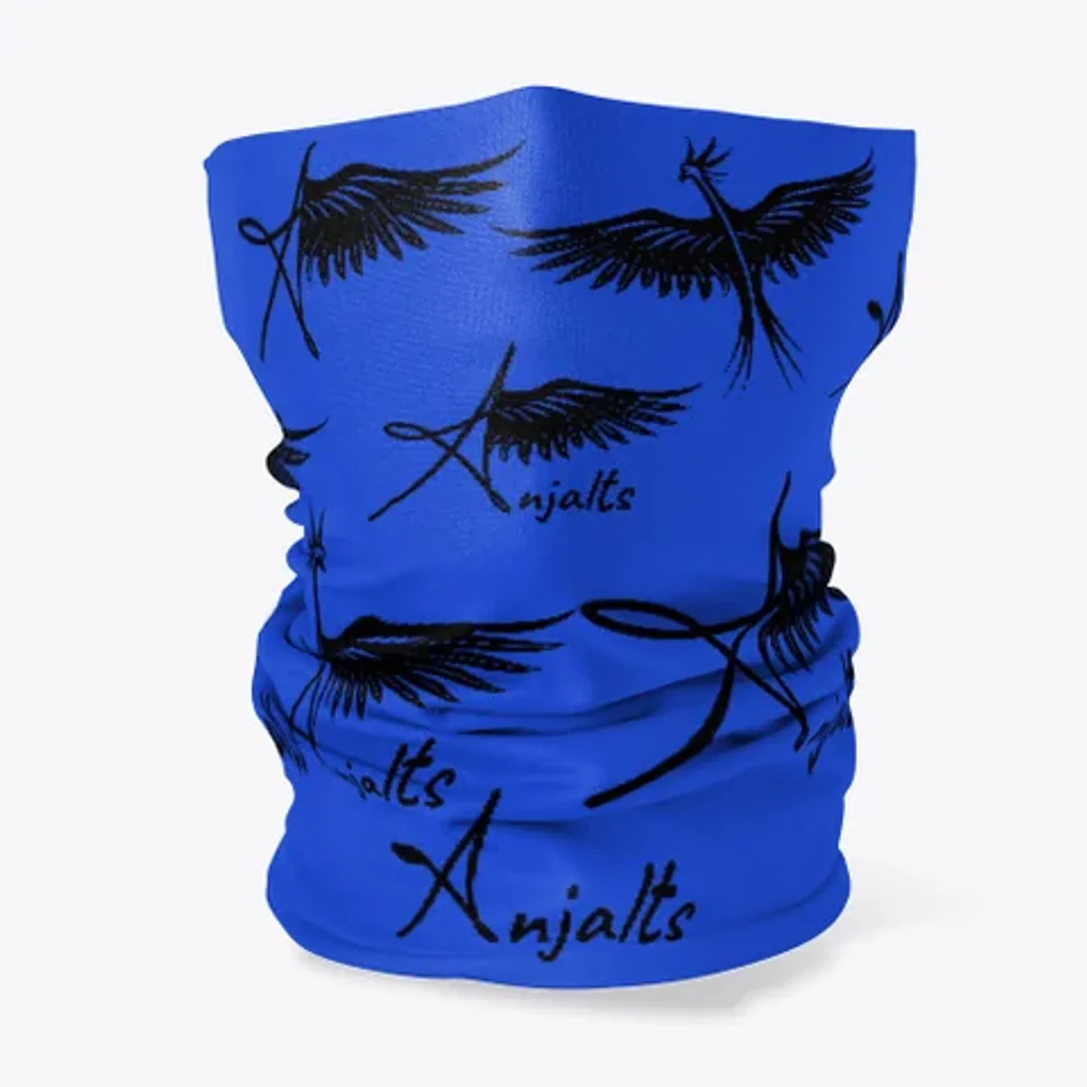 Anjalts' Logo Neck Gaiter Mask – Lavender & Indigo — photo 3