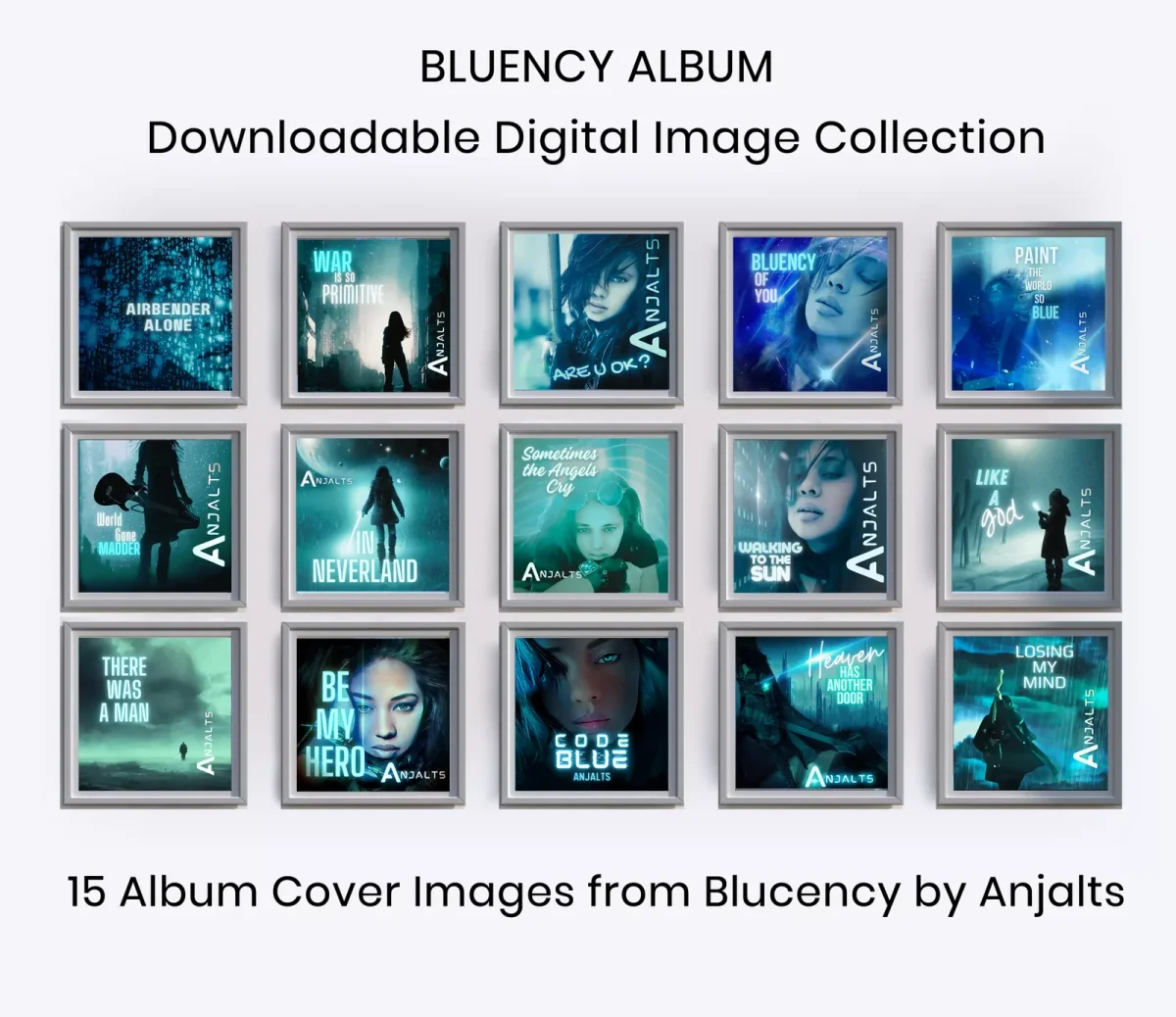 Anjalts Bluency Art Bundle – 15 Digital Images from Bluency Album — photo 1