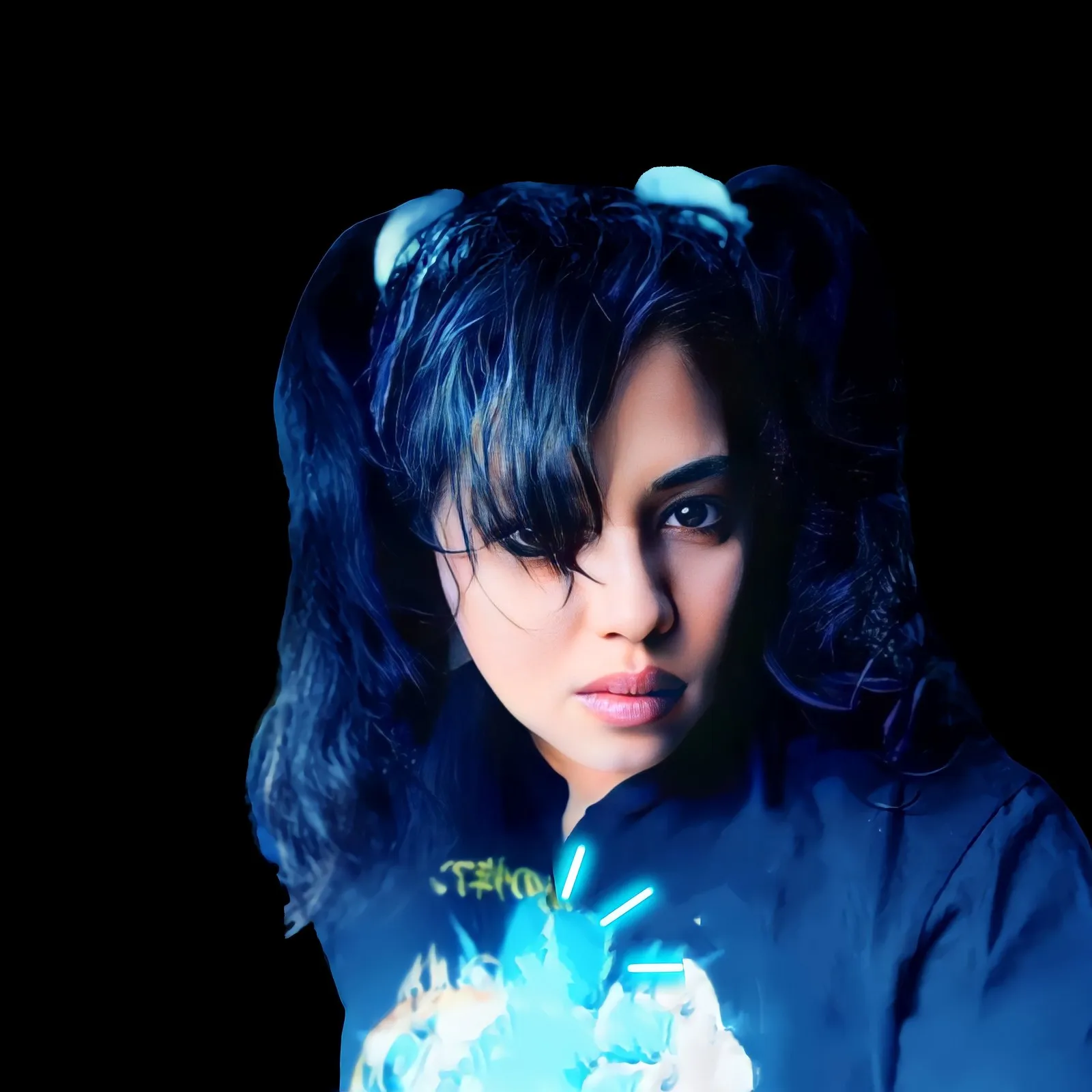 Anjalts — portrait in blue light